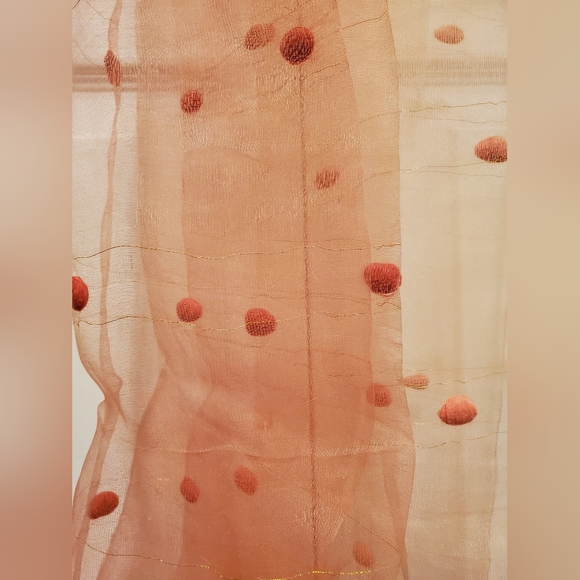 100% Silk Scarf Italy Vintage Almaplena Pink New - Picture 1 of 7